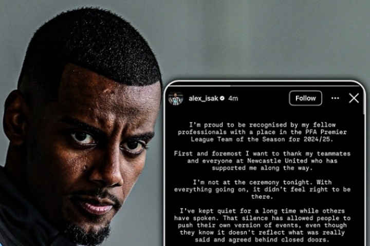 态度坚决英媒：纽卡对伊萨克声明很愤怒，无意与利物浦谈转会